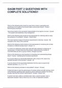 GAQM PART 2 QUESTIONS WITH COMPLETE SOLUTIONS&excl;&excl;