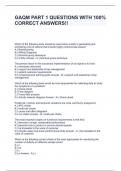 GAQM PART 1 QUESTIONS WITH 100&percnt; CORRECT ANSWERS&excl;&excl;