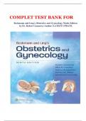 COMPLET TEST BANK FOR Beckmann and Ling's Obstetrics and Gynecology Ninth, Edition    by Dr. Robert Casanova (Author) LATEST UPDATE