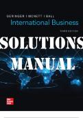 International Business 3rd Edition by Michael Geringer and Jeanne McNett_SOLUTIONS MANUAL .