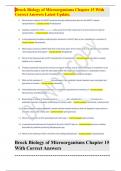 Brock Biology of Microorganisms Chapter 15 With Correct Answers Latest Update.