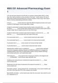 NSG 531 Advanced Pharmacology Exam 1