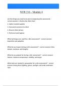 NUR 216 - Module 4 Questions And Answers Latest &vert;Update&vert; Verified Answers 
