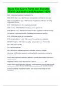 Texas Fire Alarm Rules and Statutes TFM11 Questions and Answers 100&percnt;