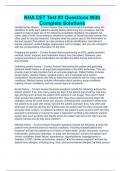 NHA CET Test &num;3 Questions With Complete Solutions