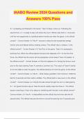 IAABO Review 2024 Questions and Answers 100% Pass