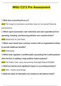 WGU C213 Pre Assessment Questions and Answers &lpar;2024 &sol; 2025&rpar; Updated Latest &lpar;Verified Answers&rpar;