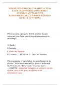 NUR 242 MED SURG EXAM 1 LATEST ACTUAL  EXAM 250 QUESTIONS AND CORRECT  DETAILED ANSWERS WITH  RATIONALES|ALREADY GRADED A+||GALEN  COLLEGE OF NURSING