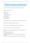 CERAP Exam Questions with 100&percnt; Correct Answers &vert; Latest Version 2024 &vert; Verified