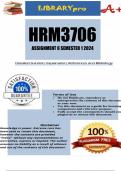 HRM3706 Assignment 6 (COMPLETE ANSWERS) Semester 1 2024