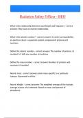 Radiation Safety Officer - BEO Questions And Answers Latest &vert;Update&vert; Verified Answers 