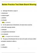 Texas Barber Practice Test State Board Shaving 2025 Questions and Answers &lpar;2025 &sol; 2026&rpar; Updated Latest &lpar;Verified Answers&rpar;