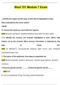BIOD 151 Module 7 Exam UPDATED 2024 Biod151 M7 Exam Questions and Answers &lpar;2024 &sol; 2025&rpar; Updated Latest &lpar;Verified Answers&rpar;