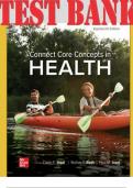 Connect Core Concepts in Health, BIG, BOUND Edition, 18th Edition By Paul Insel and Walton Roth_TEST BANK 