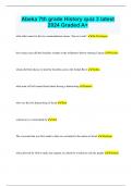 Abeka 7th grade History quiz 3 latest 2024 Graded A&plus;