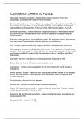 CONTINENCE EXAM STUDY GUIDE