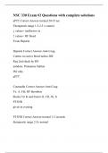 NSC 330 Exam &num;2 Questions with complete solutions