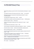 CLTM ASAP Board Prep  Questions and Answers 100&percnt;