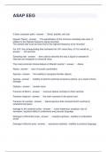 ASAP EEG QUESTIONS AND ANSWERS GRADED A&plus;