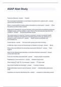 ASAP Abet Study Questions and Answers 100&percnt; Correct