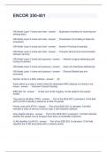 ENCOR 350-401 Questions and Answers 100&percnt; correct