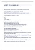 CCNP ENCOR 350-401 QUESTIONS AND ANSWERS RATED A&plus;