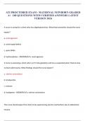 ATI PROCTORED EXAM - MATERNAL NEWBORN GRADED A&plus;  180 QUESTIONS WITH VERIFIED ANSWERS LATEST VERSION 2024