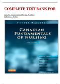 COMPLETE TEST BANK FOR   Canadian Fundamentals of Nursing 5th Edition by Patricia A. Potter