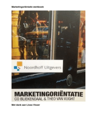 werkboek marketingoriëntatie (begrippen + een case)