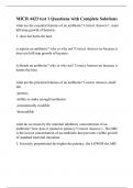 MICR 4423 test 1 Questions with Complete Solutions