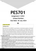 PES3701 Assignment 3 &lpar;ANSWERS&rpar; 2024 - DISTINCTION GUARANTEED