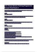 U&period;S&period; Forces Drivers Training Program for Europe Final Exam 2&period;