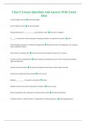 Class F License Questions And Answers With Latest Quiz