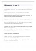 FPI module 14 and 15 Study Guide Questions And Answers Well Elaborated&vert;2024&period;