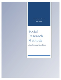 Social Research Methods - Universiteit Leiden (Gedeelte MPO) 