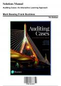Solutions Manual For Auditing Case An Interactive Learning Approach 7th Edition Beasley | 9780134421827