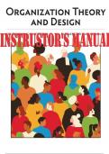 Organization Theory and Design 4th Edition Canadian Edition Richard L. Daft; Ann Armstrong INSTRUCTOR’S MANUAL 