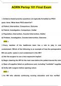 AORN Preop 101 Final Exam Questions and Answers 2024 / 2025 (Verified Answers by Expert)
