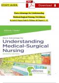STUDY GUIDE for Davis Advantage for Understanding Medical-Surgical Nursing, 7th Edition By Linda S. Hopper, Paula D.; Williams, Verified Chapters 1 - 57, Complete Newest Version 