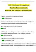 WGU C224 Research Foundations Objective Assessment Exam Expected Questions and Answers &lpar;2024 &sol; 2025&rpar; &lpar;Verified Answers&rpar;