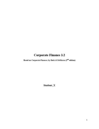 Summary Corporate Finance 3.2