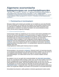 Algemene economische basisprincipes en Overheidsfinanci&euml;n 