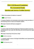 C224 WGU Pre-Assessment Research Foundations Exam Expected Questions and Answers &lpar;2024 &sol; 2025&rpar; &lpar;Verified Answers&rpar;
