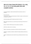 ISM 4113: Peter Polak (FIU) EXAM 2- Ch. 8, 8A, 10, 11, 12, 13, 14a study guide 2024 with complete solution