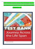 TEST BANK For Journey Across The Life Span: Human Development and Health Promotion, 6th Edition by Polan, Verified Chapters 1 - 14, Complete Newest Version