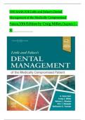TEST BANK For Little and Falace's Dental Management of the Medically Compromised Patient, 10th Edition by Craig Miller, Verified Chapters 1 - 30, Complete Newest Version