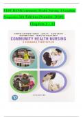 TEST BANK For Community Health Nursing A Canadian Perspective, 5th Edition by Stamler, Verified Chapters 1 - 33, Complete Newest Version