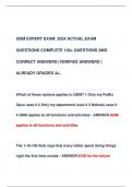 QDM EXPERT EXAM 2024 ACTUAL EXAM  QUESTIONS COMPLETE 130+ QUESTIONS AND  CORRECT ANSWERS (VERIFIED ANSWERS )  ALREADY GRADED A+.