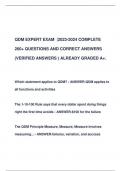 QDM EXPERT EXAM |2023-2024 COMPLETE  260+ QUESTIONS AND CORRECT ANSWERS  (VERIFIED ANSWERS ) ALREADY GRADED A+.
