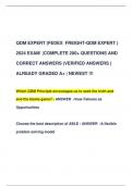 QDM EXPERT (FEDEX FREIGHT-QDM EXPERT ) 2024 EXAM |COMPLETE 200+ QUESTIONS AND  CORRECT ANSWERS (VERIFIED ANSWERS )  ALREADY GRADED A+ | NEWEST !!!